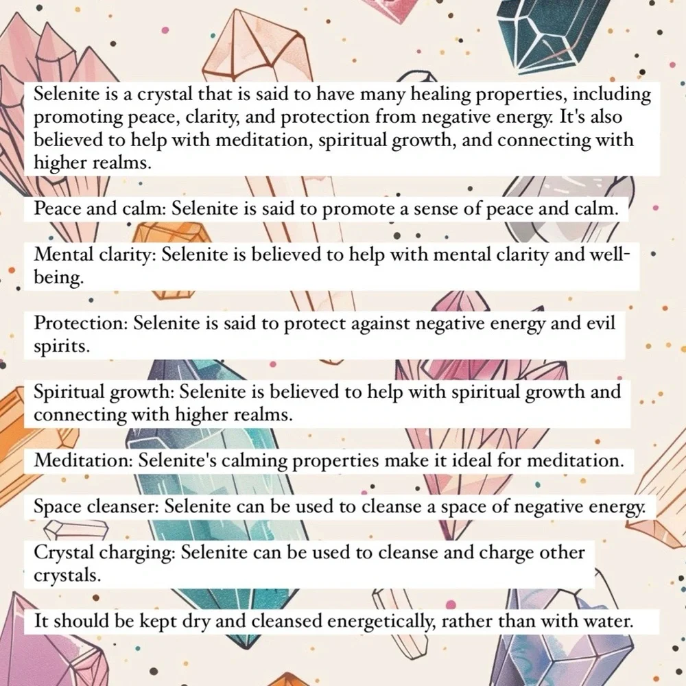 Selenite Bracelet 8mm - Picture 4 of 5